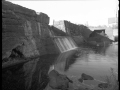 Downstream face of dam, close view